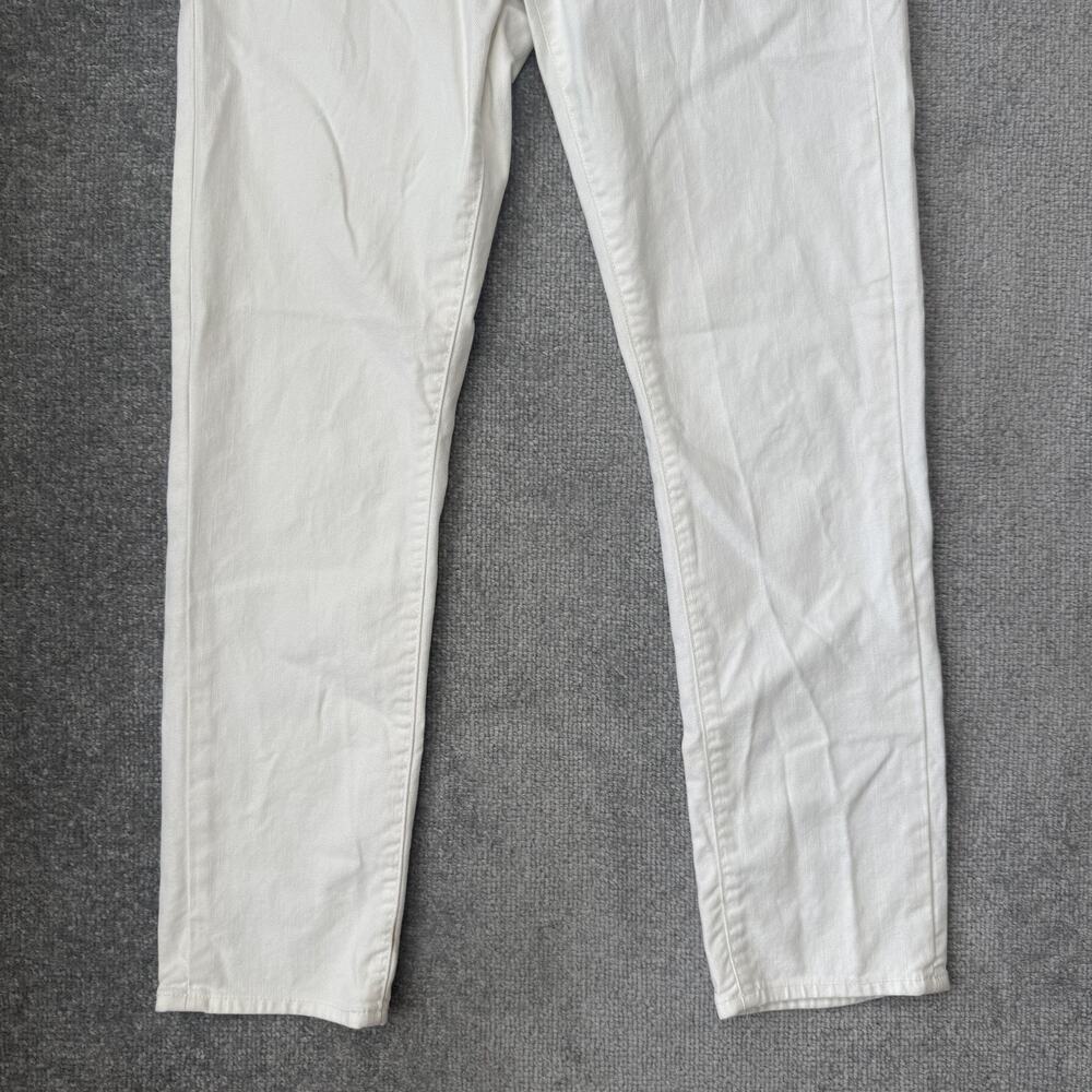 Paige Jeans Womens 29 White Roxbury Crop Premium Denim Stretch Skinny Pants USA - Picture 3 of 13